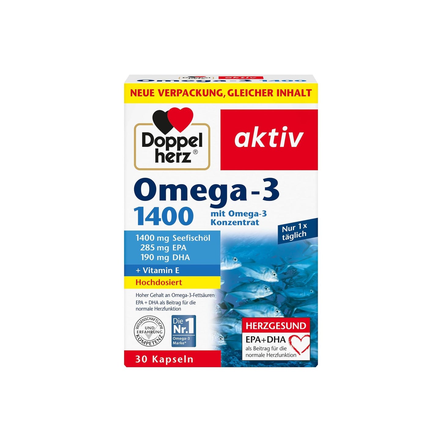 Doppelherz Omega-3 1400 mg kalaõli kapslid 30 tk