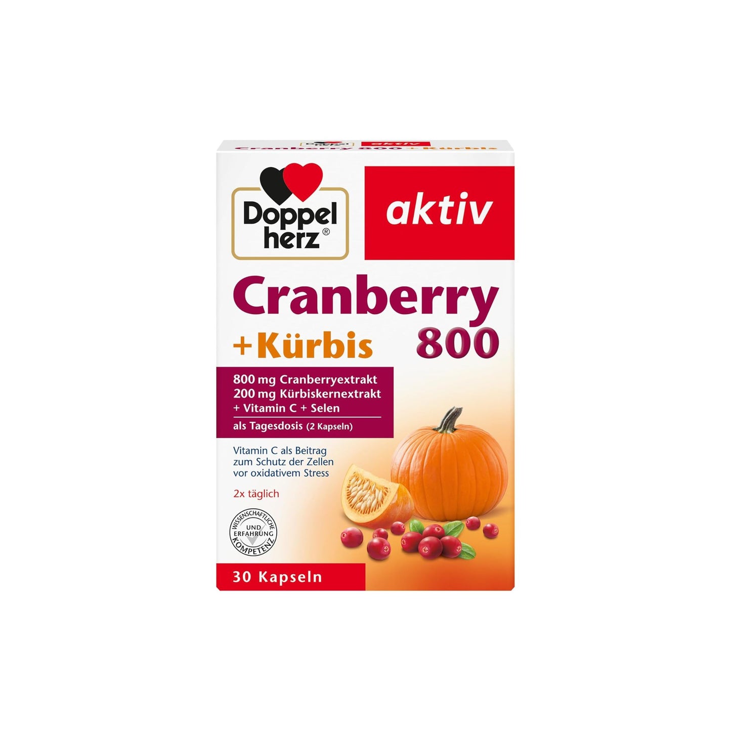 Doppelherz Jõhvikas 800 ja Kõrvits kapslid 30 tk