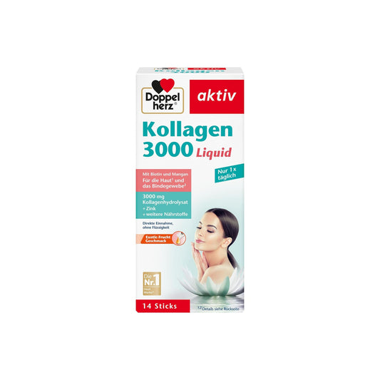 Doppelherz Kollagen 3000 Liquid vedel kollageen 14 portsjonikotti