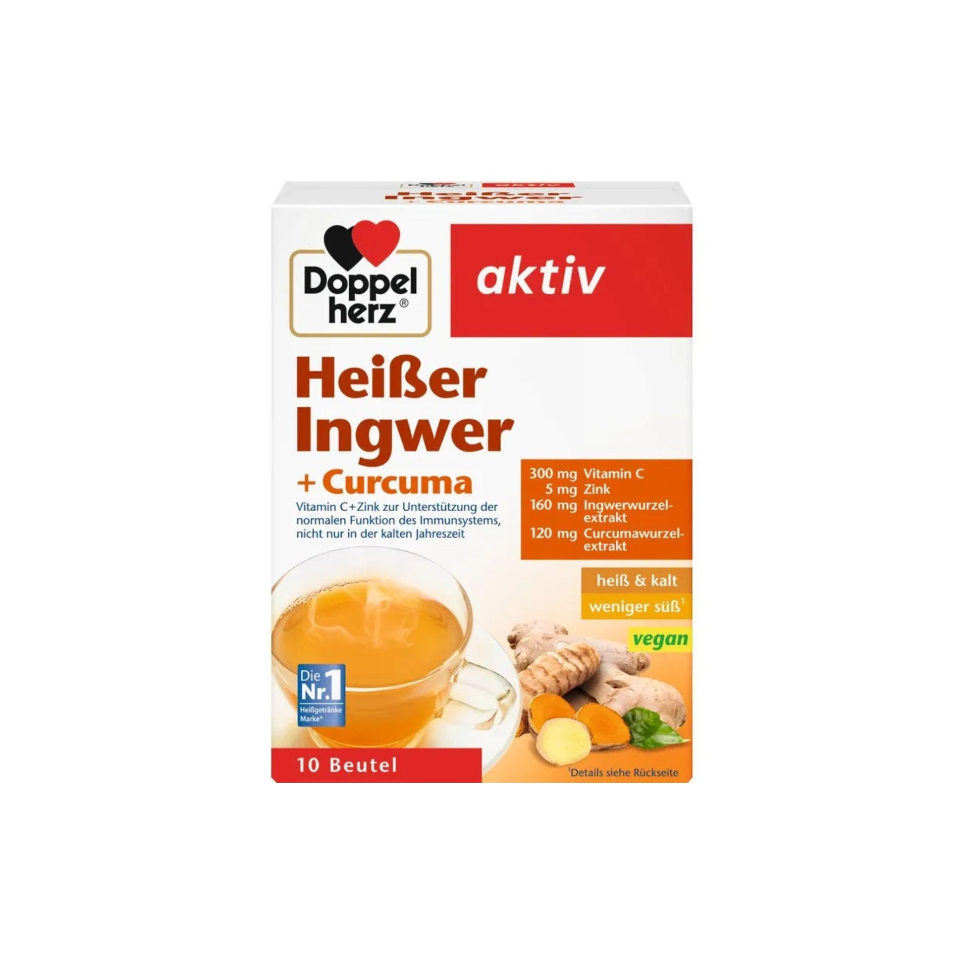 Doppelherz Kuum Ingver ja Kurkum jook 10 portsjonikotti