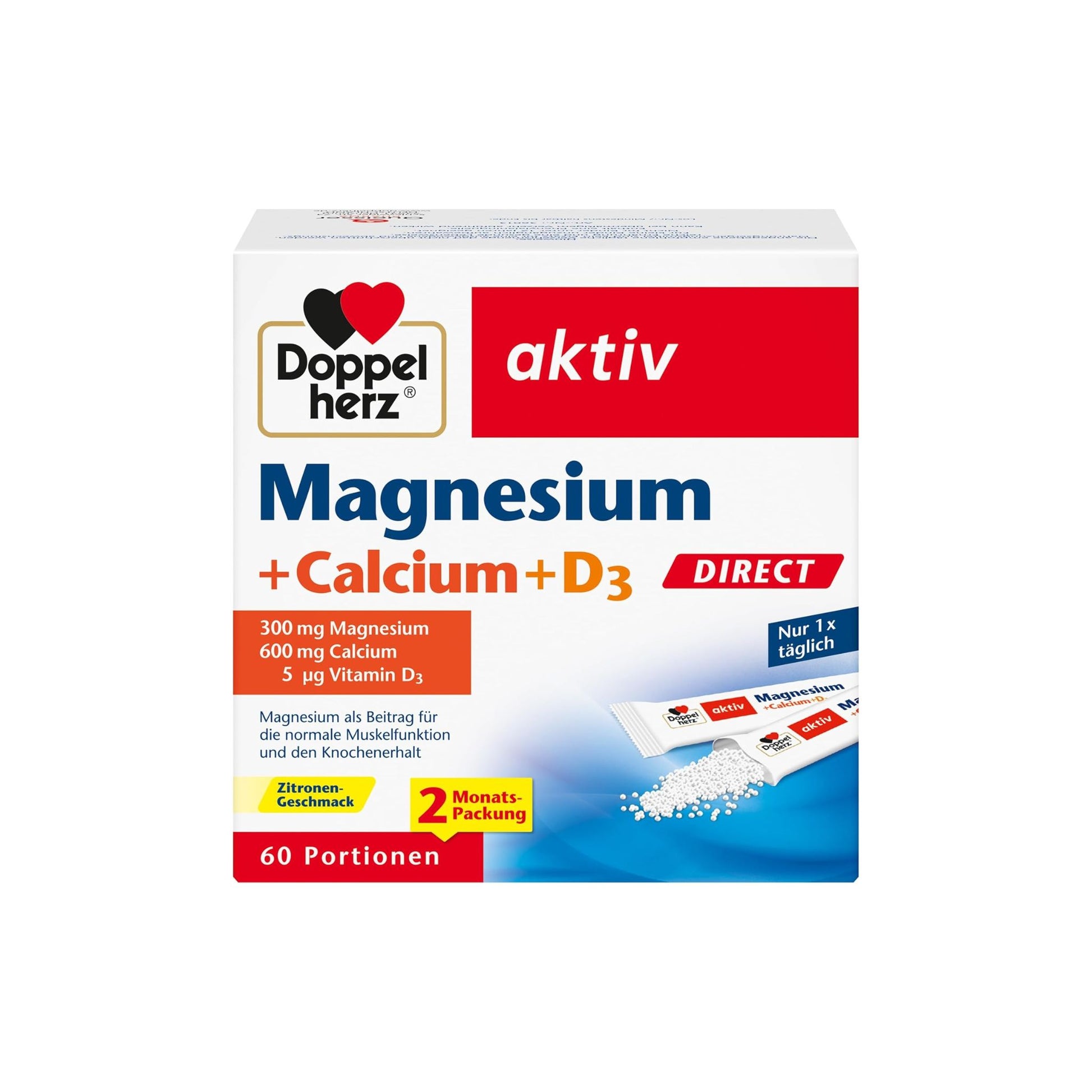Doppelherz Magnesium 500, B12 ja D3 depootabletid